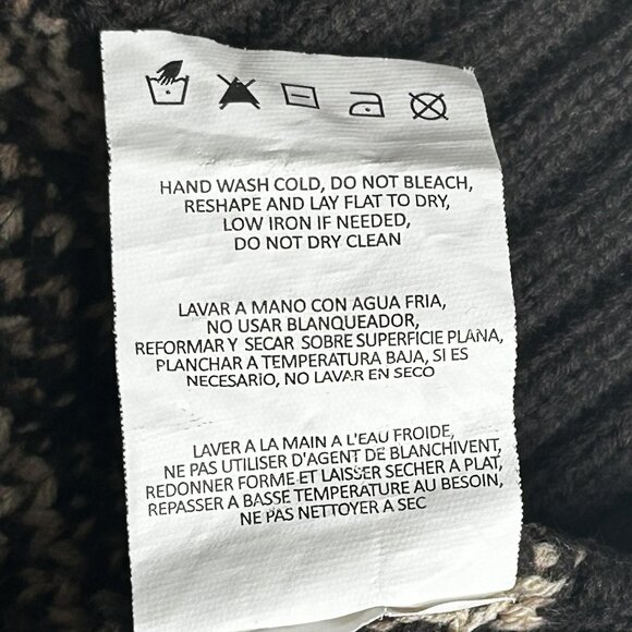 Wrangler Sweater Mens Large Brown Shawl Collar Toggle Cardigan Western Cowboy - Picture 7 of 12